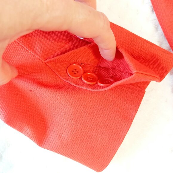Talbots Red Three Button Lined Blazer (02.-022) - Picture 5 of 9